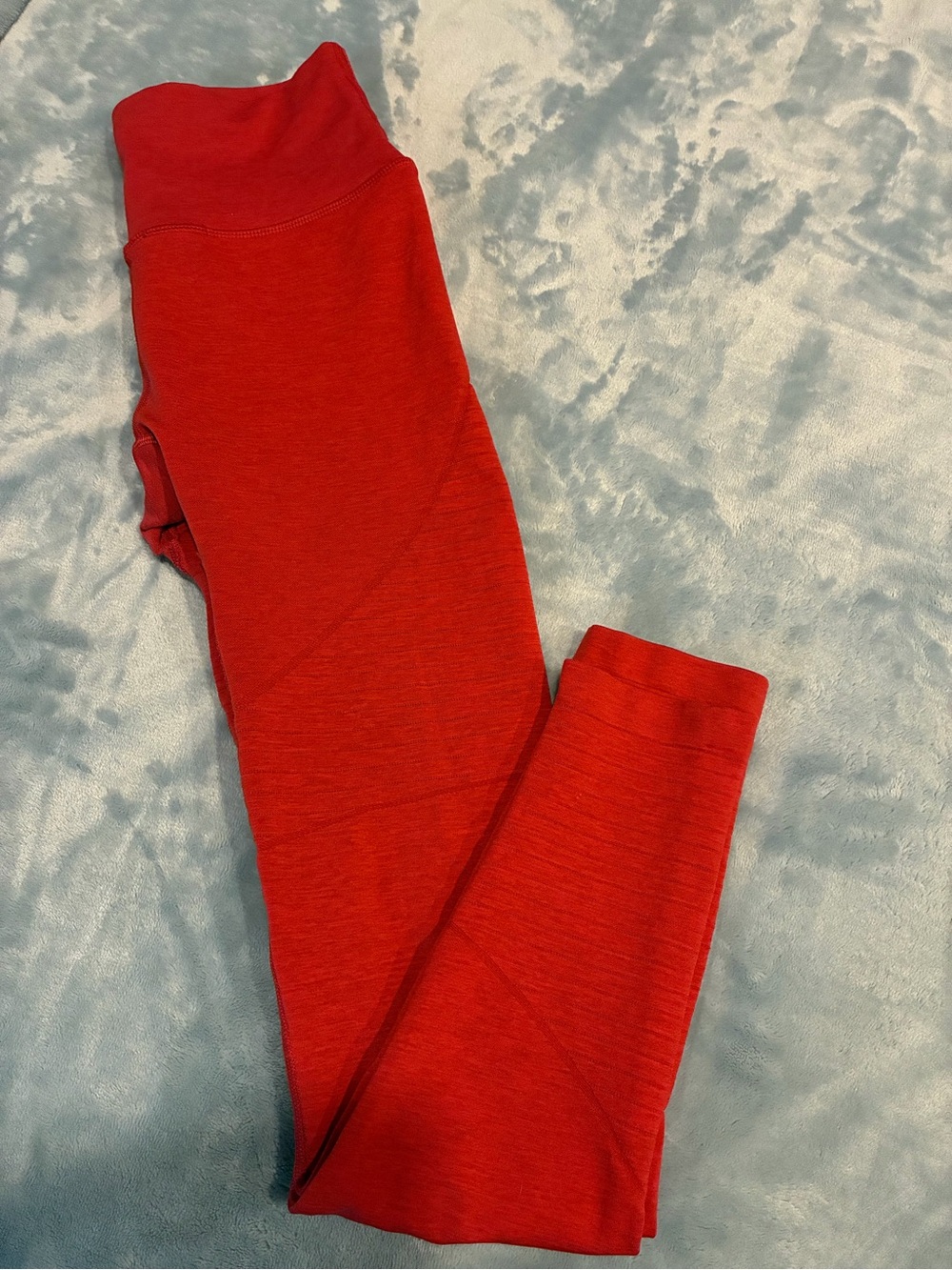 Alphalete Red Seam-Detail Leggings